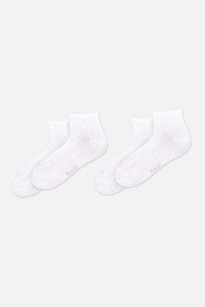 Eros White Men's 2-Piece Sports Socks