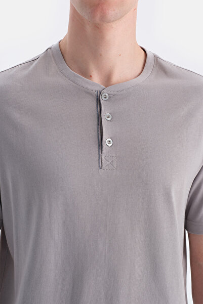 Eros Gray Patchwork Six-Stripe T-Shirt Shorts Set