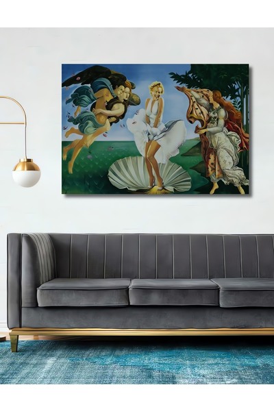 Teona Ahşap Tablou decorativ din lemn dreptunghiular Nașterea lui Marilyn Venus