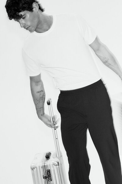 H&M Dört Yönlü Streç Özellikli Geniş Chino