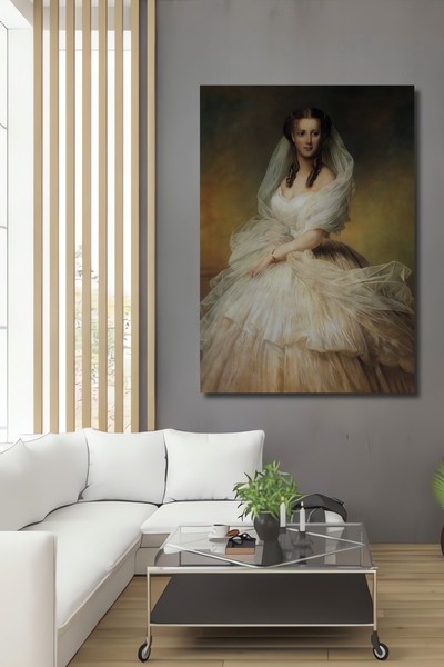 Teona Ahşap Tablou decorativ din lemn dreptunghiular Împărăteasa Elisabeta