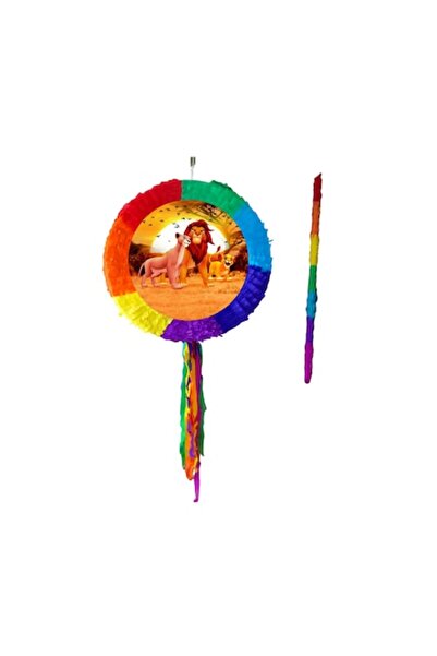 OEM Pinata Regele Leu, Diametru 42 cm + Băț, Multicolor, Pinata Simba