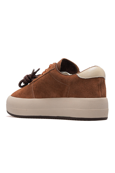 Guja Γυναικεία δερμάτινα παπούτσια sneaker 25k 25k372 Z Camel Nubuck
