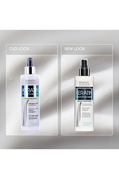 BRONZENET Advanced Clinicals Keratin Smooth & Shine Hair Conditioner Spray, 237 ml