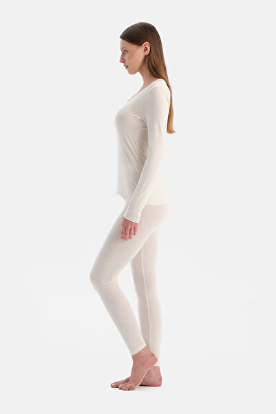 Eros Ecru Modal Cashmere Leggings