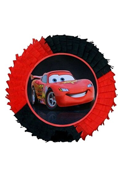 OEM Pinata rotunda Fulger McQueen, Diametru 42cm + Bat