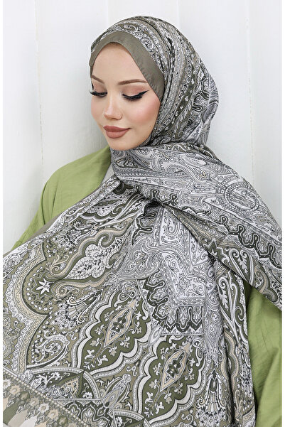 sefamerve Εθνοτικό σχέδιο Janjan Shawl 70304-18 Mold Green Mink