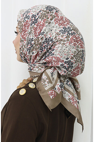 sefamerve Dijital Rayon Eşarp 70300-07 Bej Pudra