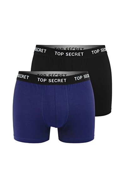 Top Secret Men's Cotton Boxers, Logo, Multicolor, set of 6 pieces.