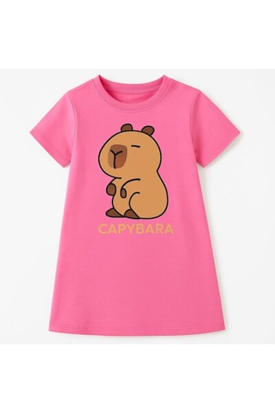 OEM Rochie casual de vară pentru fete – Model Capybara, bumbac confortabil