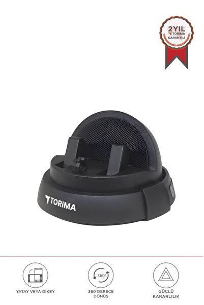 Torima Telefon Tutucu 360 Derece Dönebilen Araç İçi Oto Aksesuarları JX059 Siyah