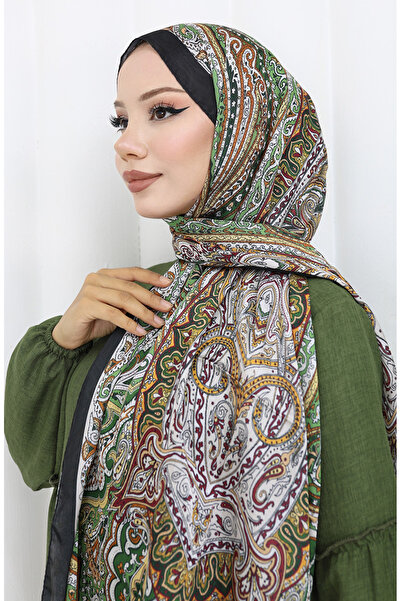 sefamerve Εθνοτικό σχέδιο Janjan Shawl 70304-06 Πράσινο Πλακάκι