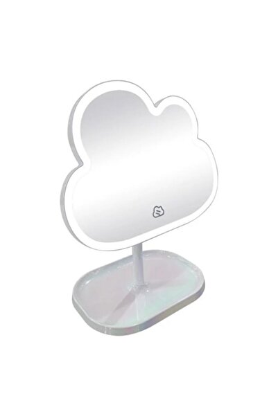 ANTBRO Makeup Mirror in Pearl White Cloud Shape with LED Lights
