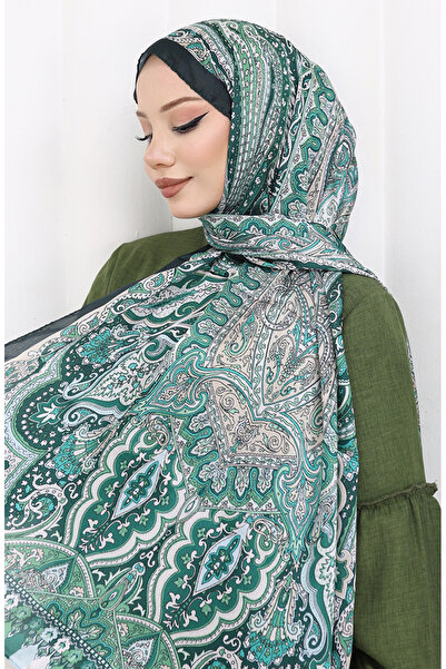 sefamerve Εθνοτικό σχέδιο Janjan Shawl 70304-09 Σμαραγδένιο πράσινο