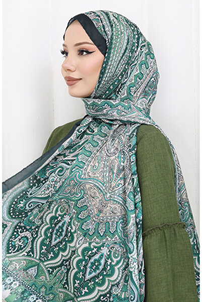 sefamerve Εθνοτικό σχέδιο Janjan Shawl 70304-09 Σμαραγδένιο πράσινο