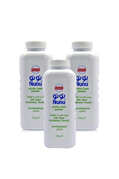 NUNU بودرة اطفال حرارية 200 غم نونو 3 حبه