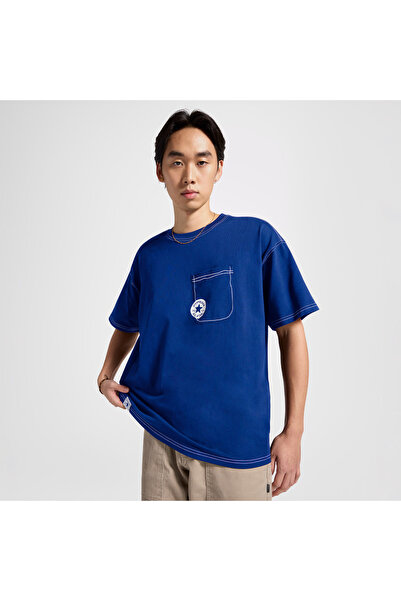 Converse Erkek Mavi T-Shirt