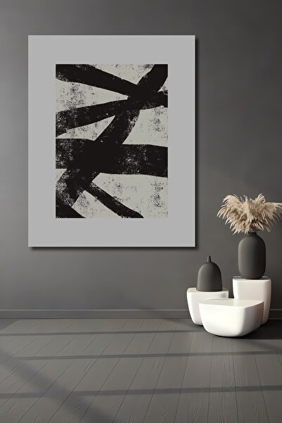 Teona Ahşap Tablou decorativ din lemn dreptunghiular amestec de linii abstracte