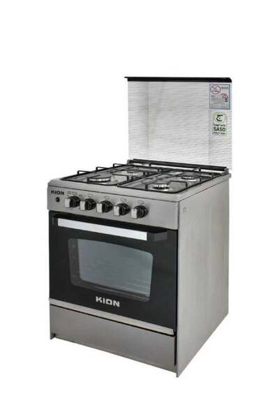 Kion Gas oven - 4 Burners - 55*55 cm - Egyptian Made - Stainless Steel - Full Safety