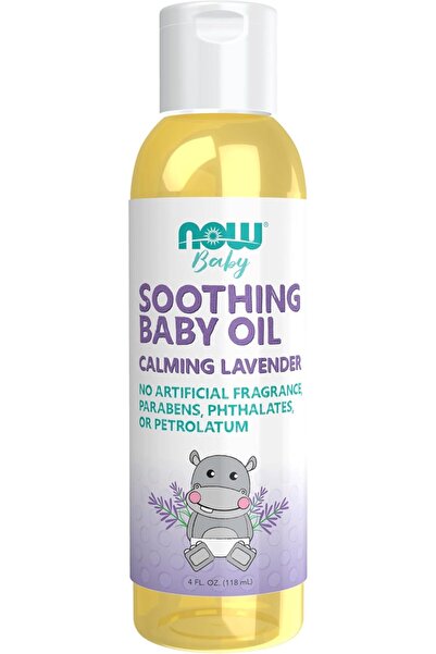 Now Baby Soothing Baby Oil - Lavender, No Artificial Fragrance, Parabens, Phthalates, or Petrolatum