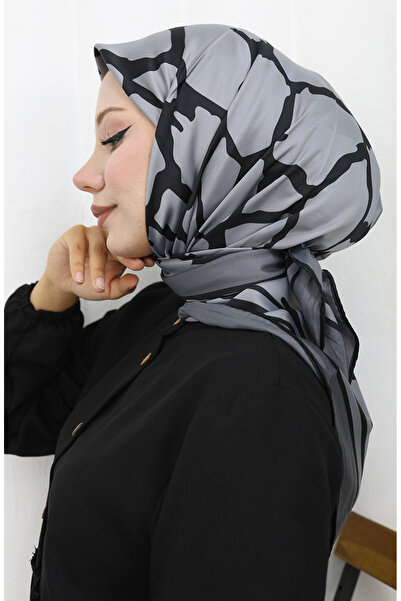 sefamerve Digital Rayon Scarf 70309-05 Smoked