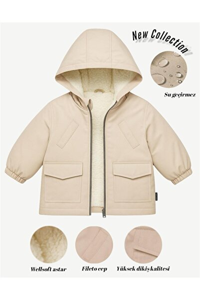 Gocoland Baby Waterproof Coat Plush Lined Unisex