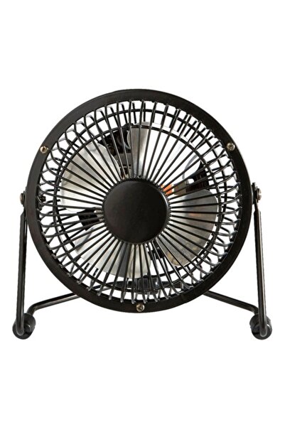 OEM Mini desk fan, 15W, black, 14.5 x 14.5 x 9 cm