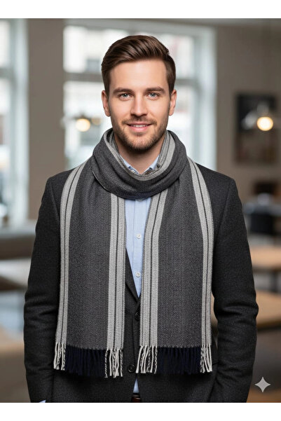 Elit Scarf وشاح منقوش بخطوط