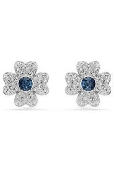 Swarovski 5734545 Ss Te Symbolıca:Pe Stud Clover Blu/Rhs