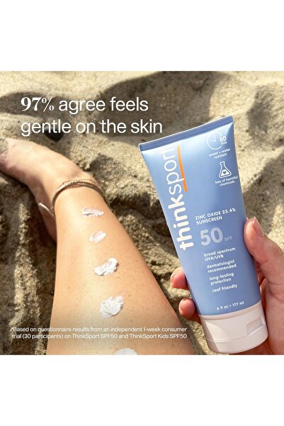 Think Thinksport Sunscreen SPF 50+, 6 Ounce