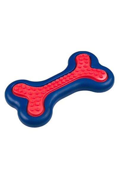 ANTBRO Jucărie pentru câini din os Antbro® termoplastic, culoare albastru/roșu, 6,5x12 cm