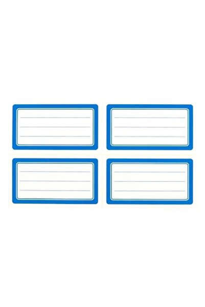 OEM Autocolante autoadezive clasice, set de 40, cu dungi, albastre, 7x4cm