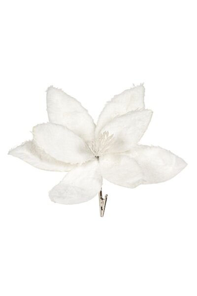 OEM Λουλούδι Αλεξανδρινής με Λευκή Γούνα, 24,9 εκ.