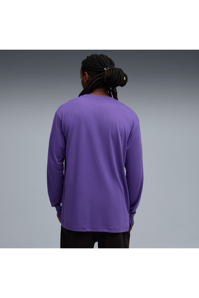 Puma Hoopstel Ls Men's Purple Basketball T-Shirt