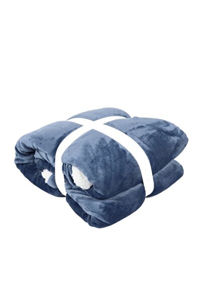 Caressa Patura pentru pat GS3625, 100 % poliester, culoare albastru, 160 x 220 cm