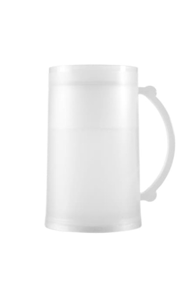 OEM White mug for keeping drinks cold, beer or juice, freezing in the freezer, 450 ml