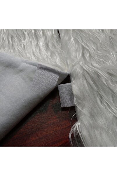 Flippy Λευκό χαλί για χριστουγεννιάτικο δέντρο Haipai, διάμετρος 150 cm, γούνα πάχους 2,5-3 cm, λευκό