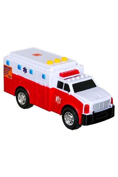 ANTBRO ® Rescue Toy Vehicle with Sounds and Lights, 16 cm