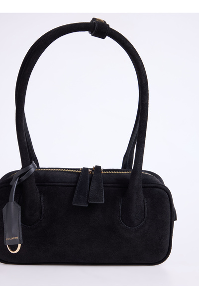 Vince Camuto Deri Siyah Kadın Omuz Çantası NOVA-INVER