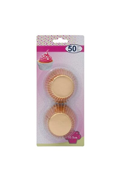 Jumbo Paper baking molds for muffins, gold, 10.5 cm, 50 pieces