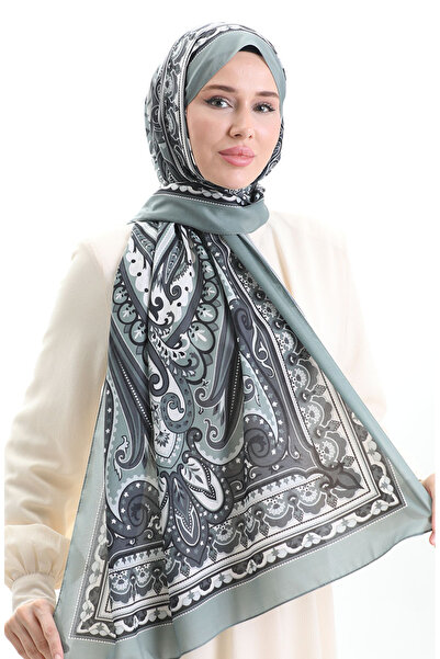sefamerve Etnik Desen soft Şal 70295-09 Çağla Yeşili