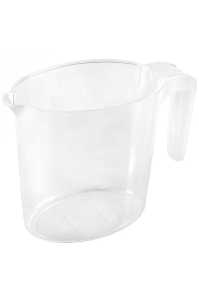 ANTBRO Cana gradată transparentă Antbro®, cu marcaje în ml și mâner, 1L