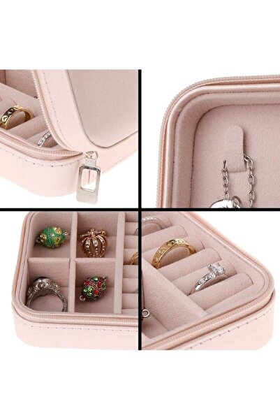 Edibazzar Jewelry Organizer, Plastic, 10 x 10 x 5 cm, White