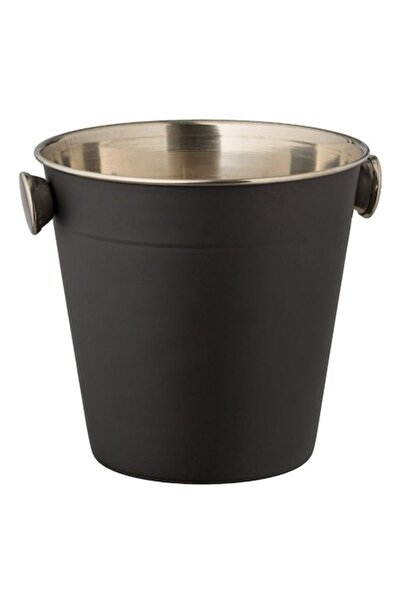 OEM Metal Ice Bucket, Gelexis, with Handles, Matte Black, 12.5x12 cm