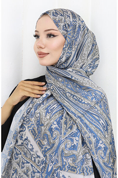 sefamerve Šátek Janjan s etnickým vzorem 70305-13 Indigo