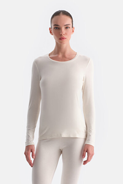 Eros Ecru Women's Thermal Long Sleeve Top
