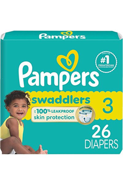 Pampers Baby Diapers - Swaddlers - Size 3, 26 Count, Ultra Absorbent Disposable Infant Diaper