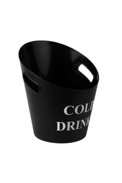 OEM Black Plastic Ice Bucket with Handles, 10 L 28x30x33.5 cm