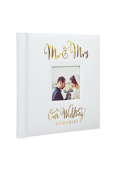 ANTBRO Album foto de nunta cu mesaj Our Wedding Memories 22.5x28cm 15 file