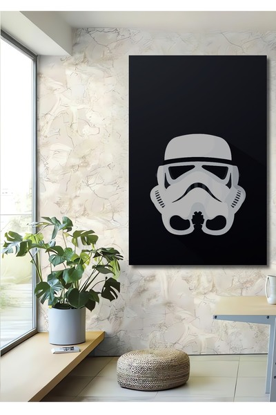 Teona Ahşap Masca decorativa din lemn pentru masa dreptunghiulara Stormtrooper